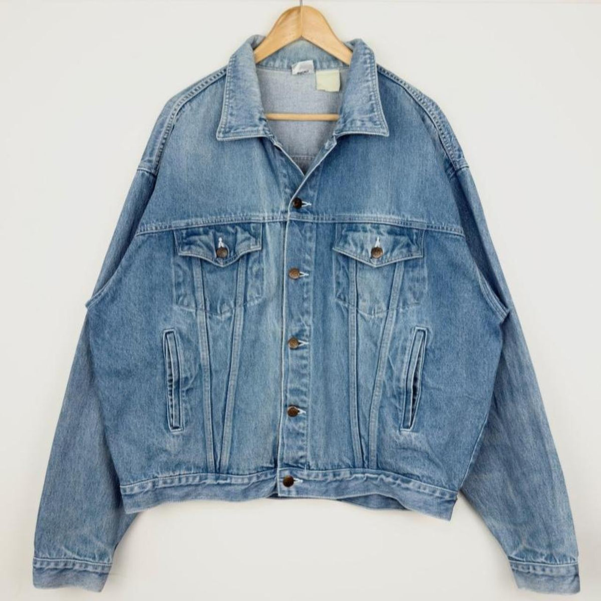 Vintage 90s Mickey & Friends Embroidered Blue Denim Jacket (XL)