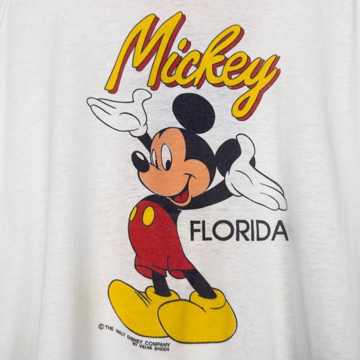 Vintage 90s Mickey Mouse White Vest Tank Top (M)