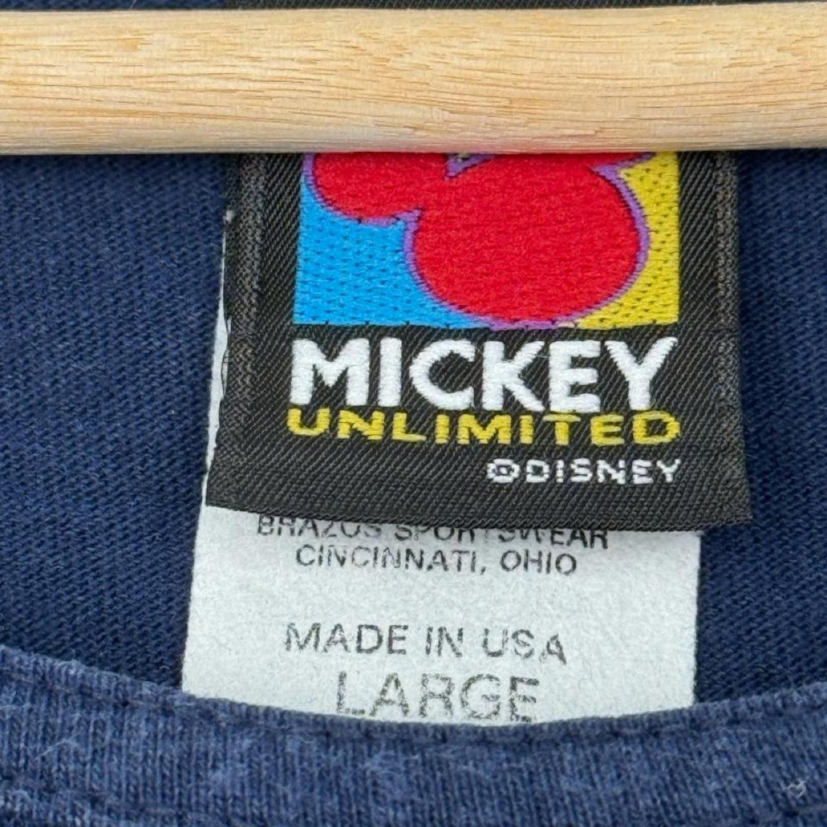 Vintage 90s Mickey, Donald & Goofy Orlando Florida Navy Tank Vest Top (L)