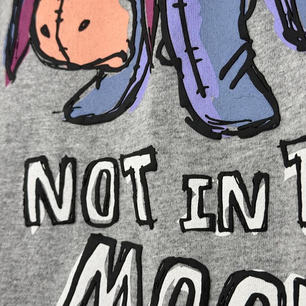 Walt Disney World Eeyore Not In The Mood 2000s Grey T Shirt (XL)
