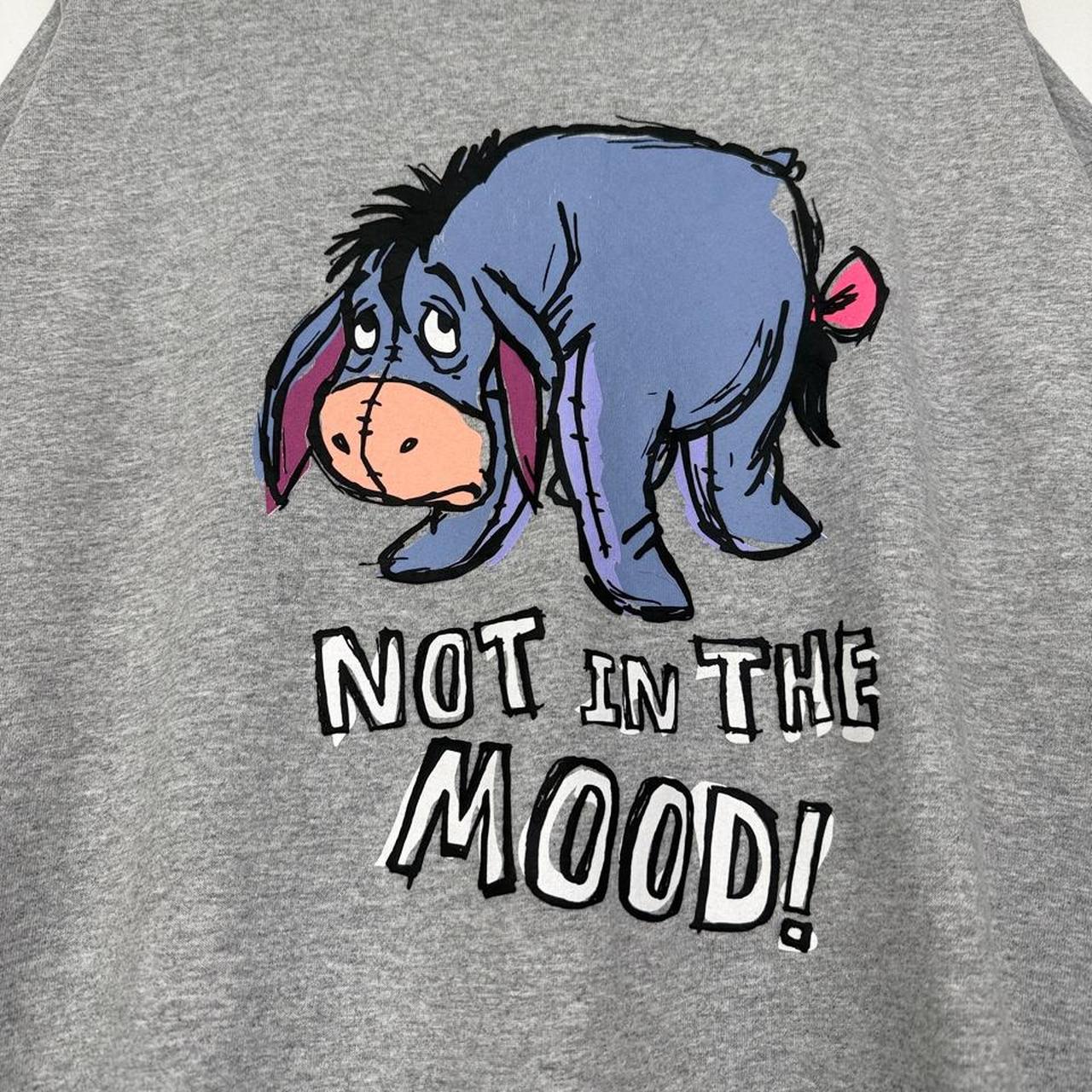 Walt Disney World Eeyore Not In The Mood 2000s Grey T Shirt (XL)