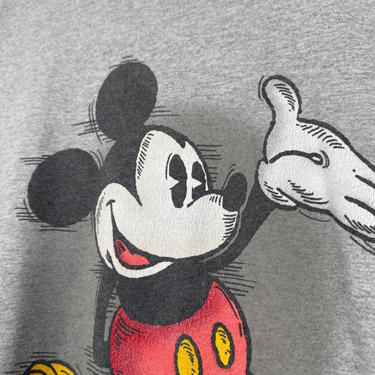 Vintage 00s Walt Disney World Mickey Grey T Shirt (S)