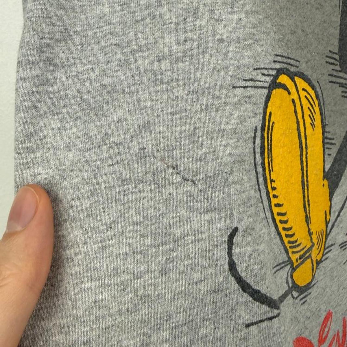 Vintage 00s Walt Disney World Mickey Grey T Shirt (S)