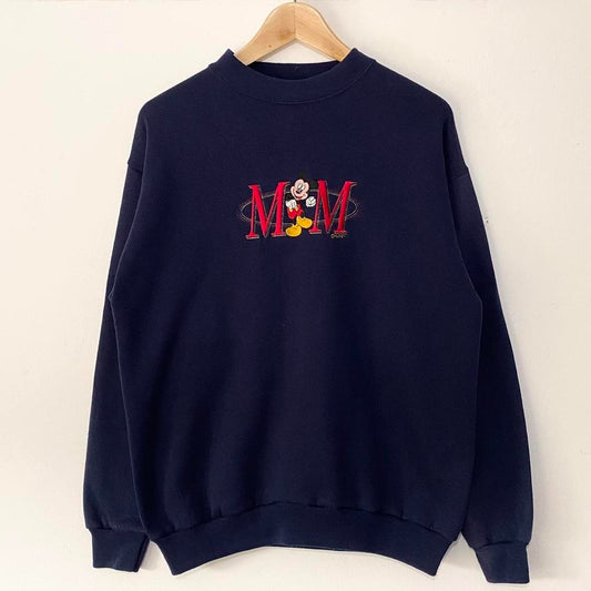 Vintage Embroidered Mickey MM 90s Sweatshirt (M)