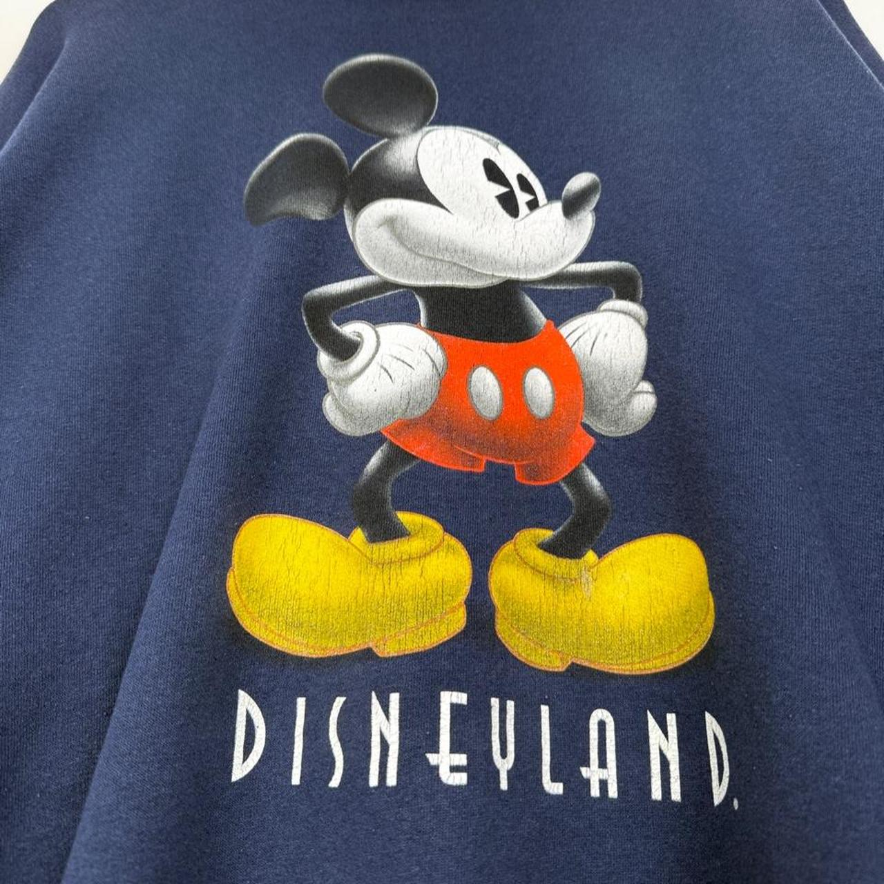 Vintage 00s Disneyland Mickey Mouse Navy Blue Sweatshirt (XL)