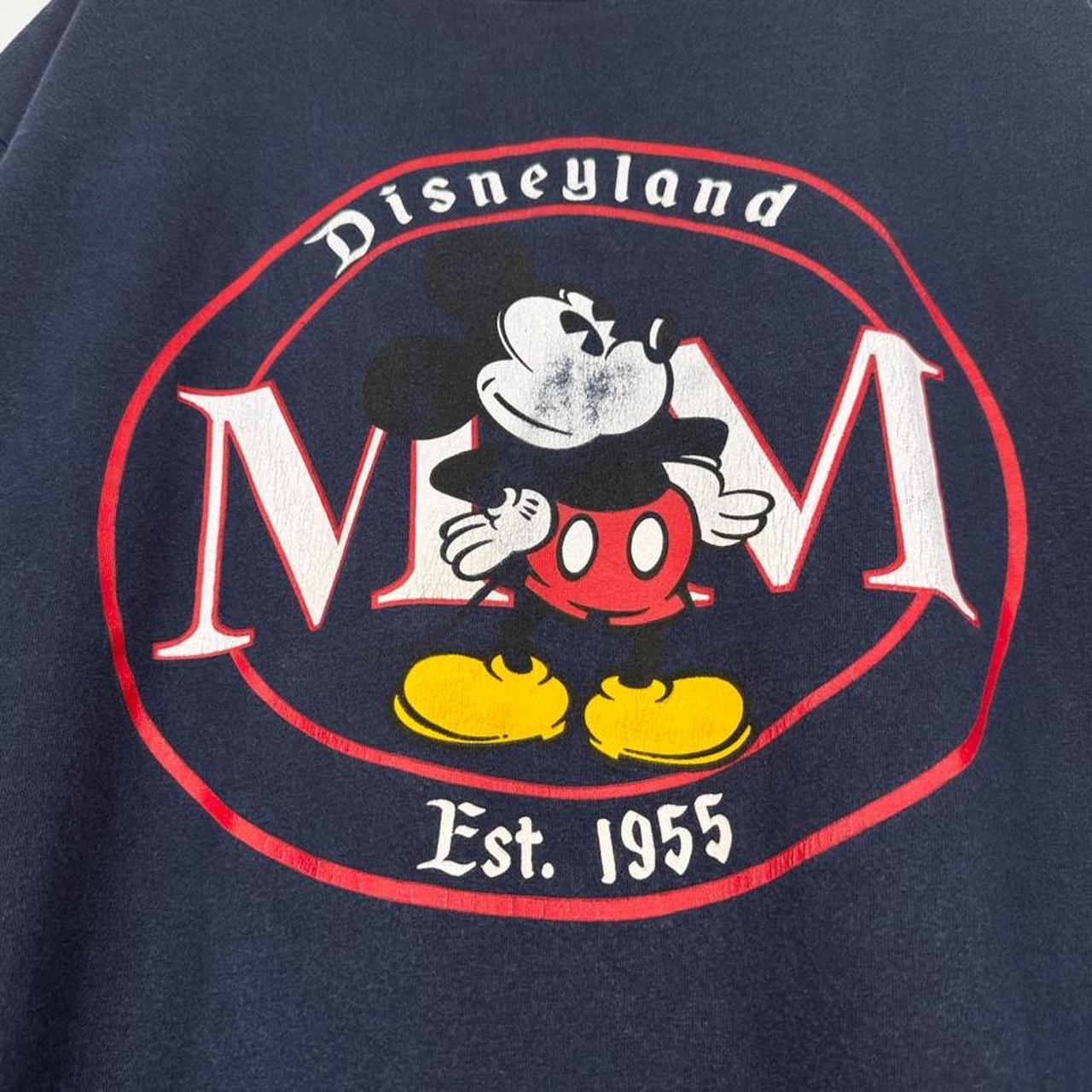 Vintage 90s Disneyland Mickey Mouse Est. 1955 Navy Blue T Shirt (XL)