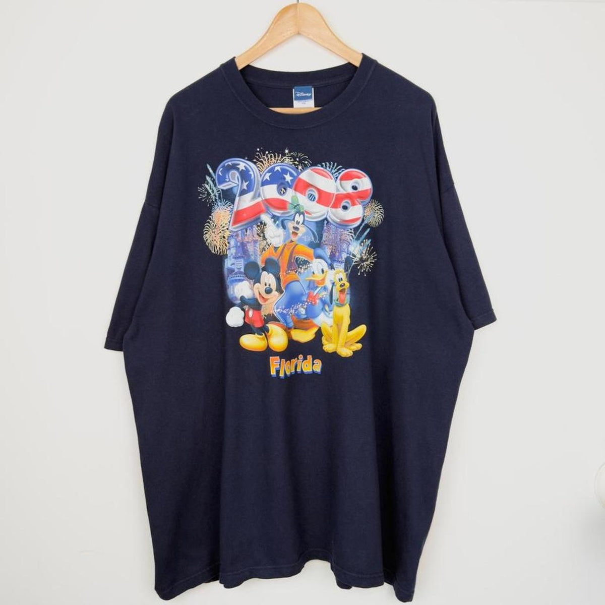 Disney Florida 2008 Navy Blue T Shirt (XXL)