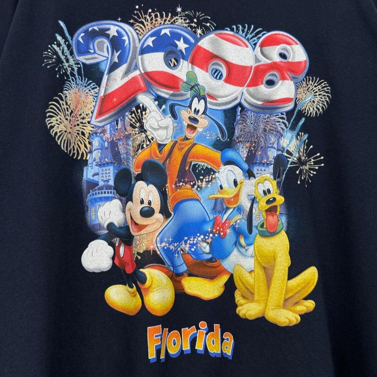 Disney Florida 2008 Navy Blue T Shirt (XXL)