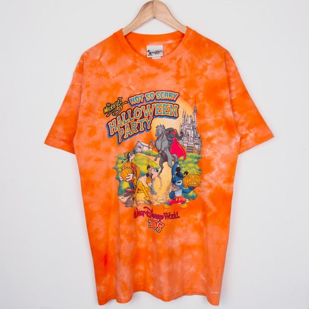 Vintage 2005 Magic Kingdom Halloween Party Orange T Shirt (M)