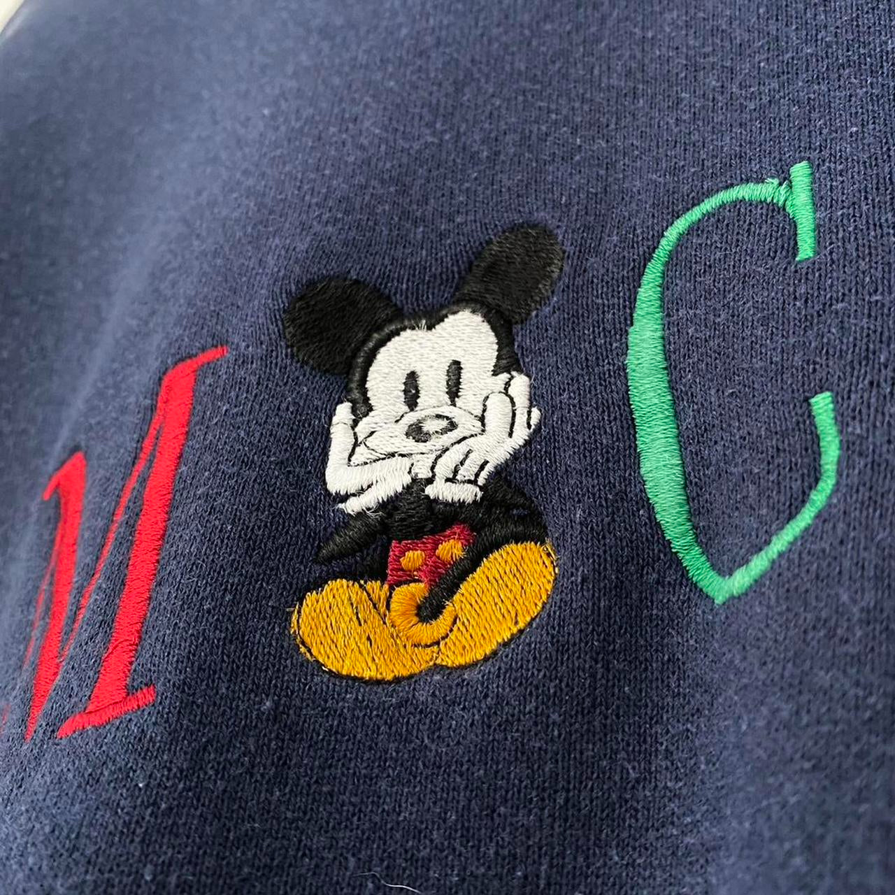 Vintage Mickey Spell Out 90s Sweatshirt (L)