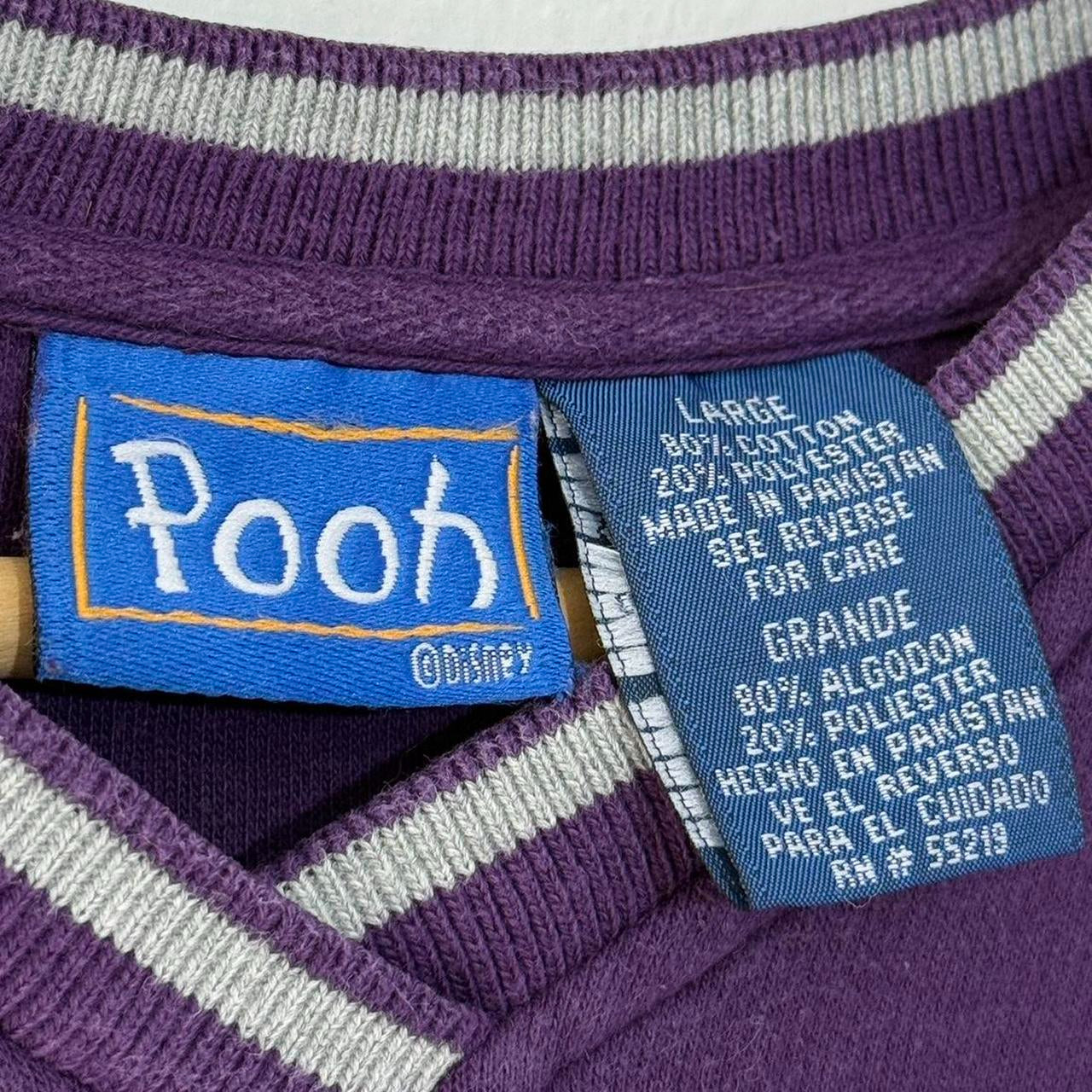 Vintage Eeyore Embroidered V Neck Sweatshirt (L)