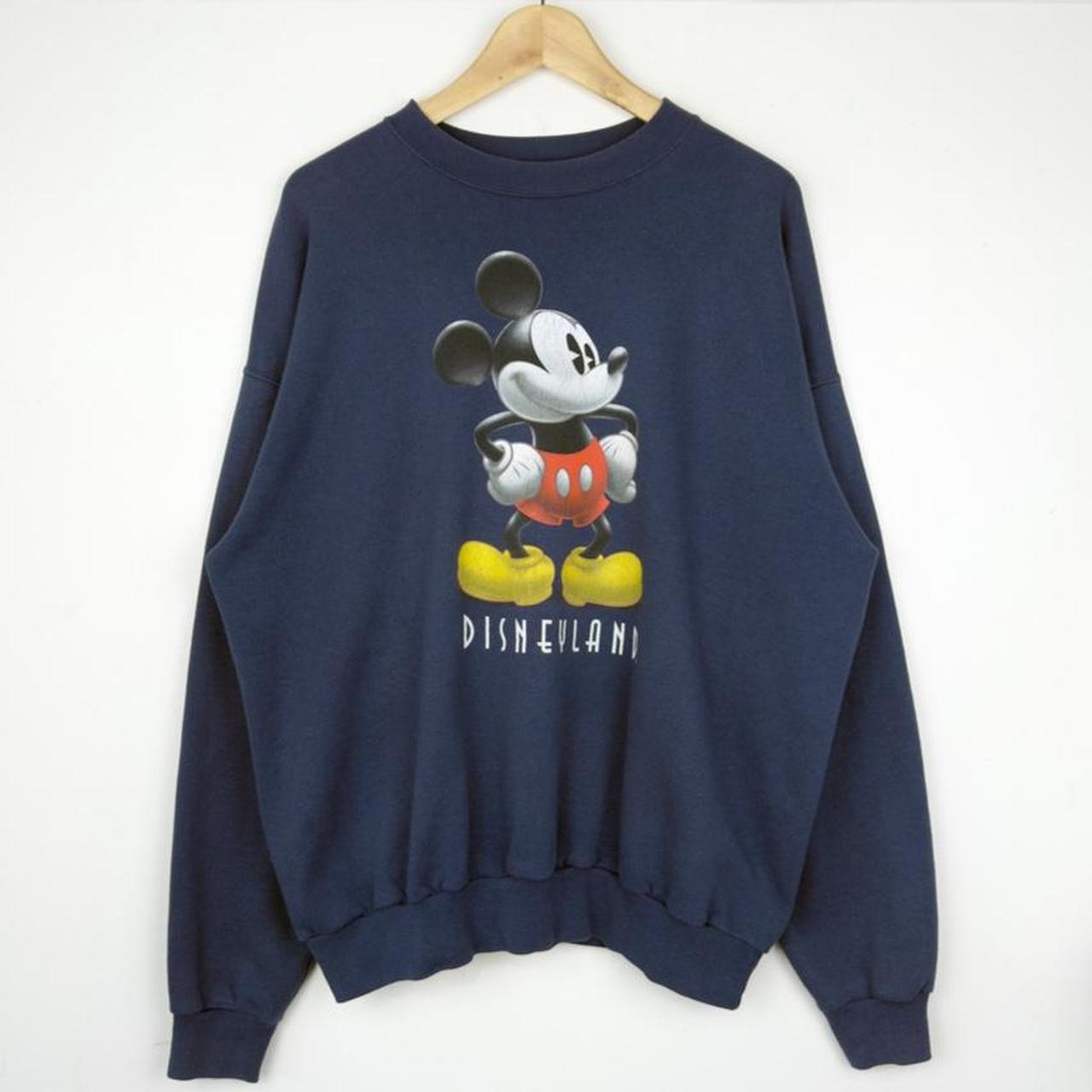 Vintage 00s Disneyland Mickey Mouse Navy Blue Sweatshirt (XL)