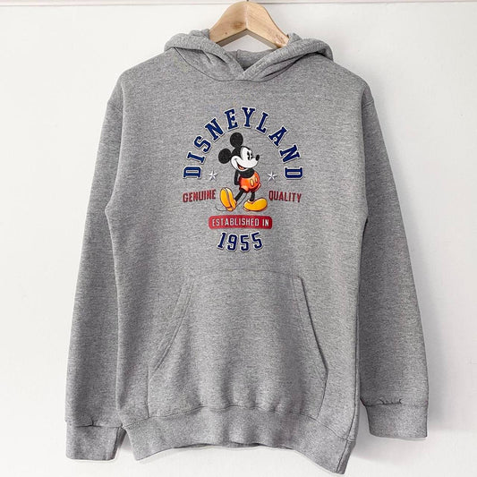 Disneyland Established in 1955 Grey Hoodie (XS)