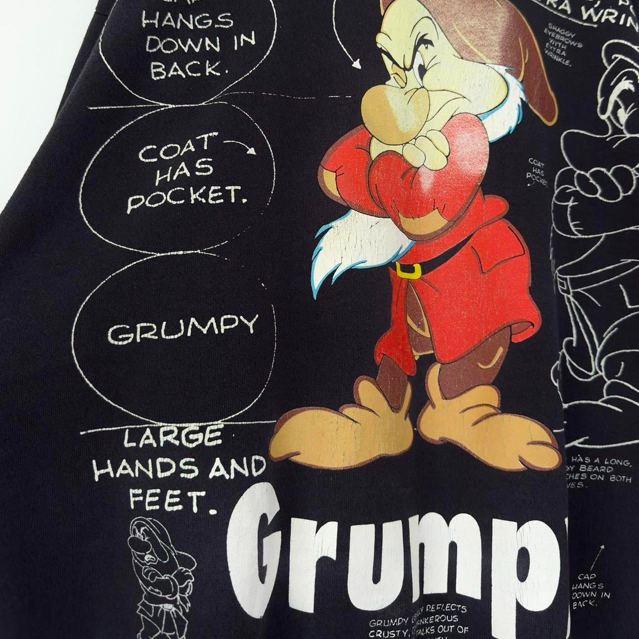 Vintage Grumpy Drawing 90s Sweatshirt (L)