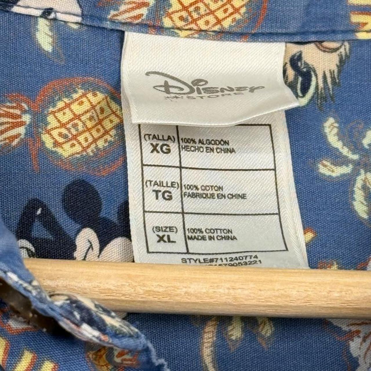 Disney Mickey Mouse Blue Hawaiian Shirt (XL)