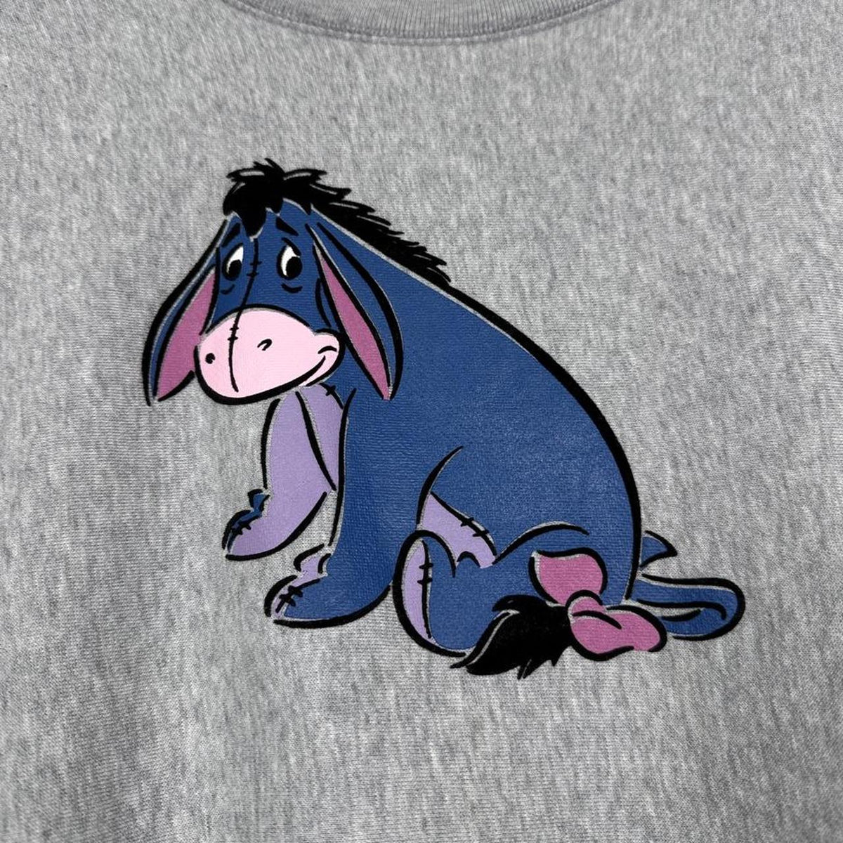 Vintage 00s Eeyore Disney Store Grey Sweatshirt (M)