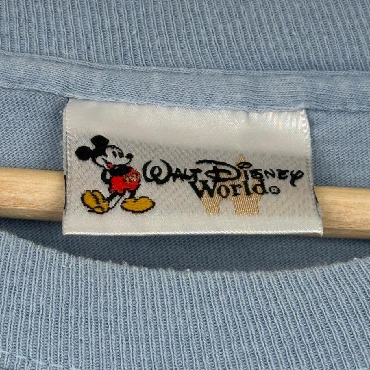 Vintage 00s Walt Disney World Postcard Blue T Shirt (XXL)