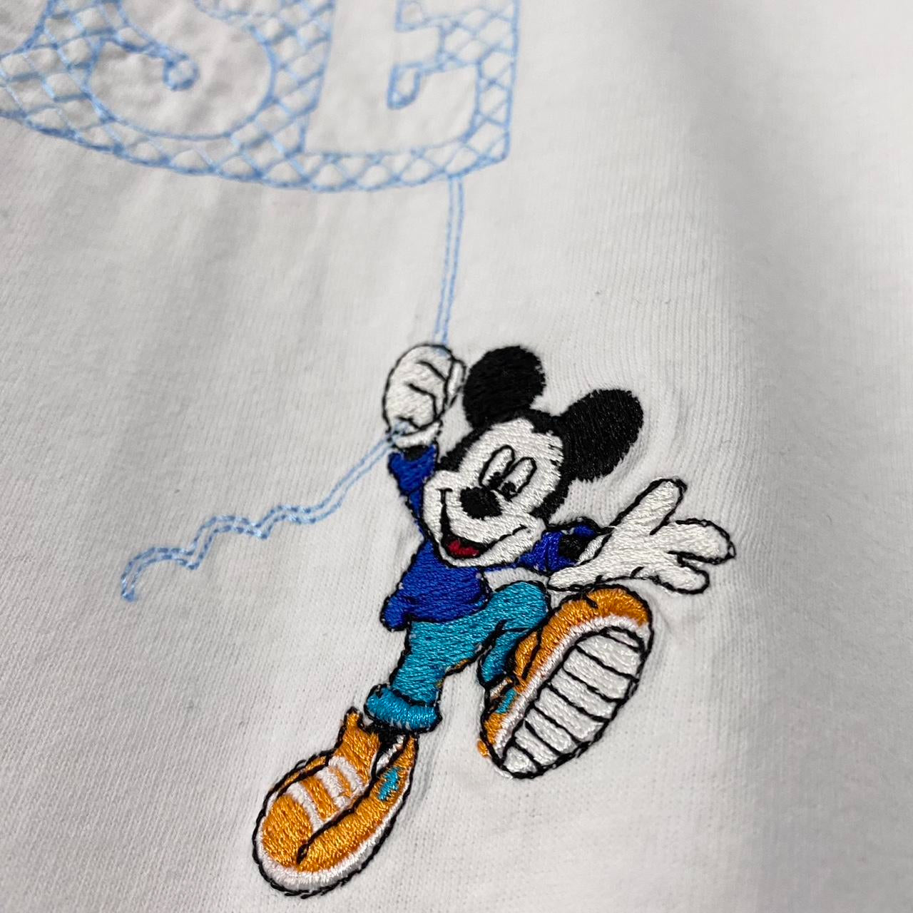 Vintage Mickey Mouse Embroidered 90s T Shirt (XL)