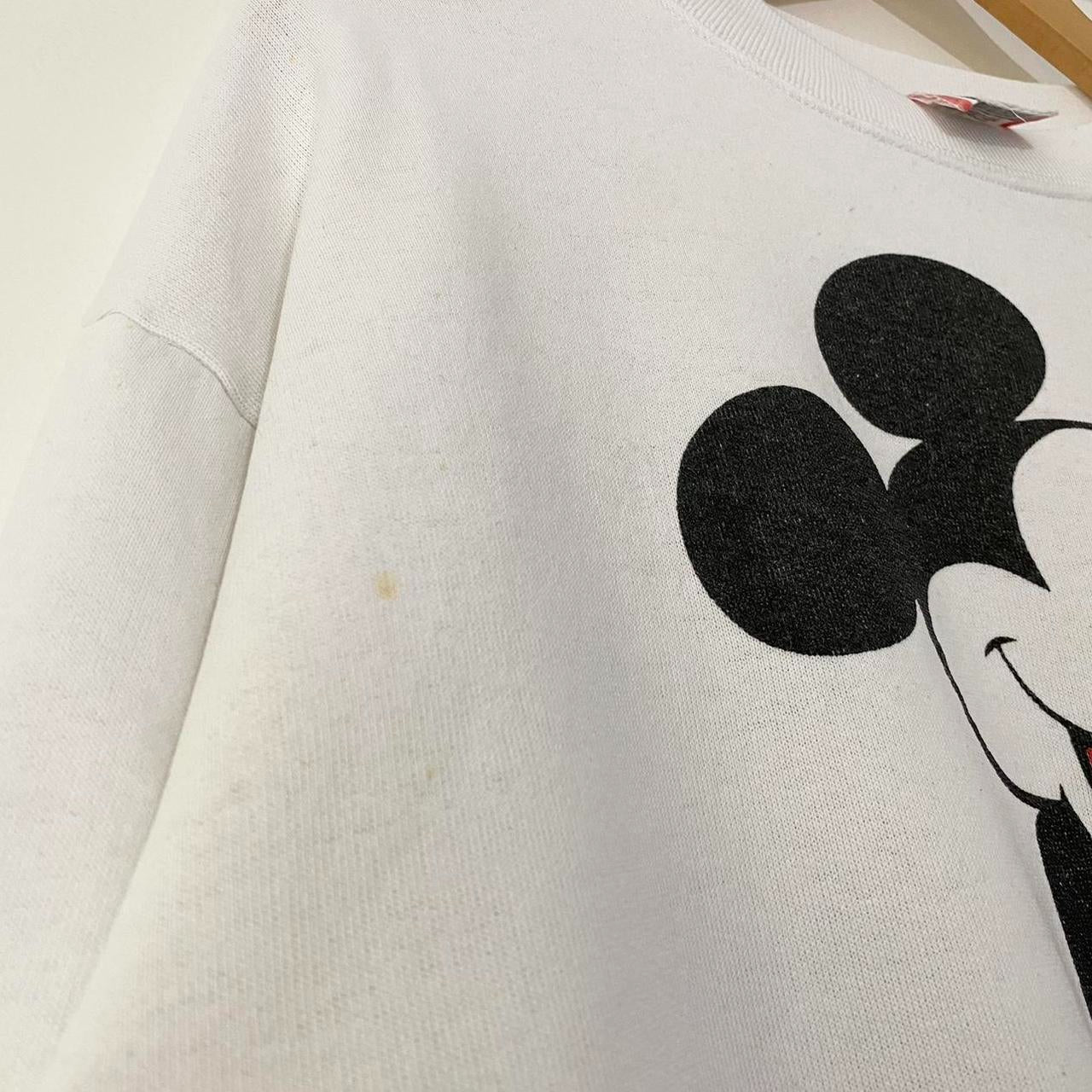 Vintage Mickey Mouse Classic White 90s Sweatshirt (Boxy M)