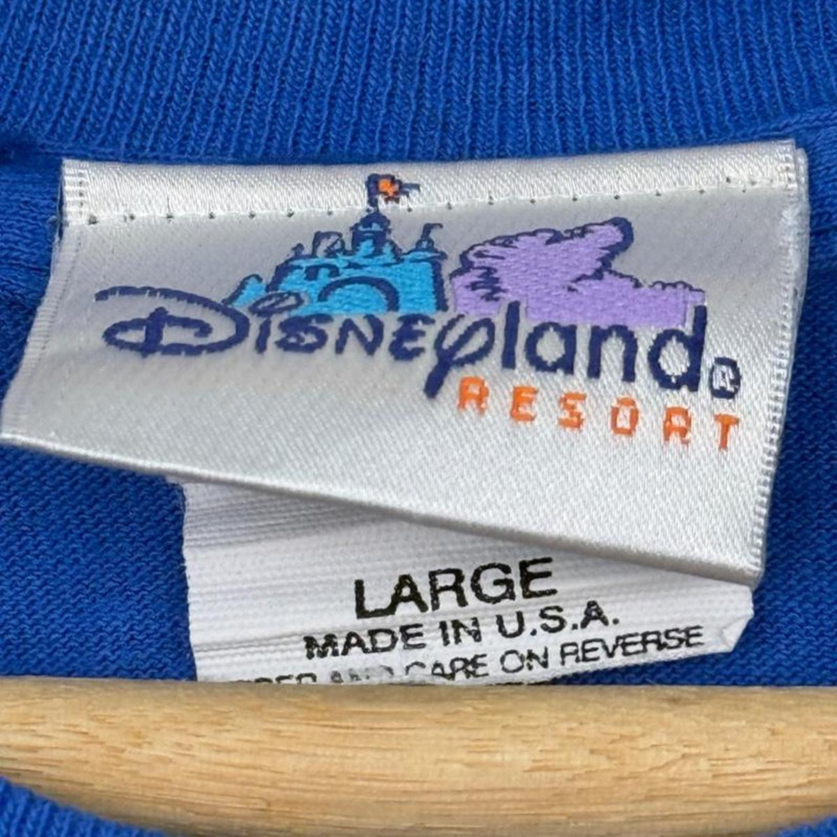 Vintage 2001 Disneyland Sorcerer Mickey Blue T Shirt (L)