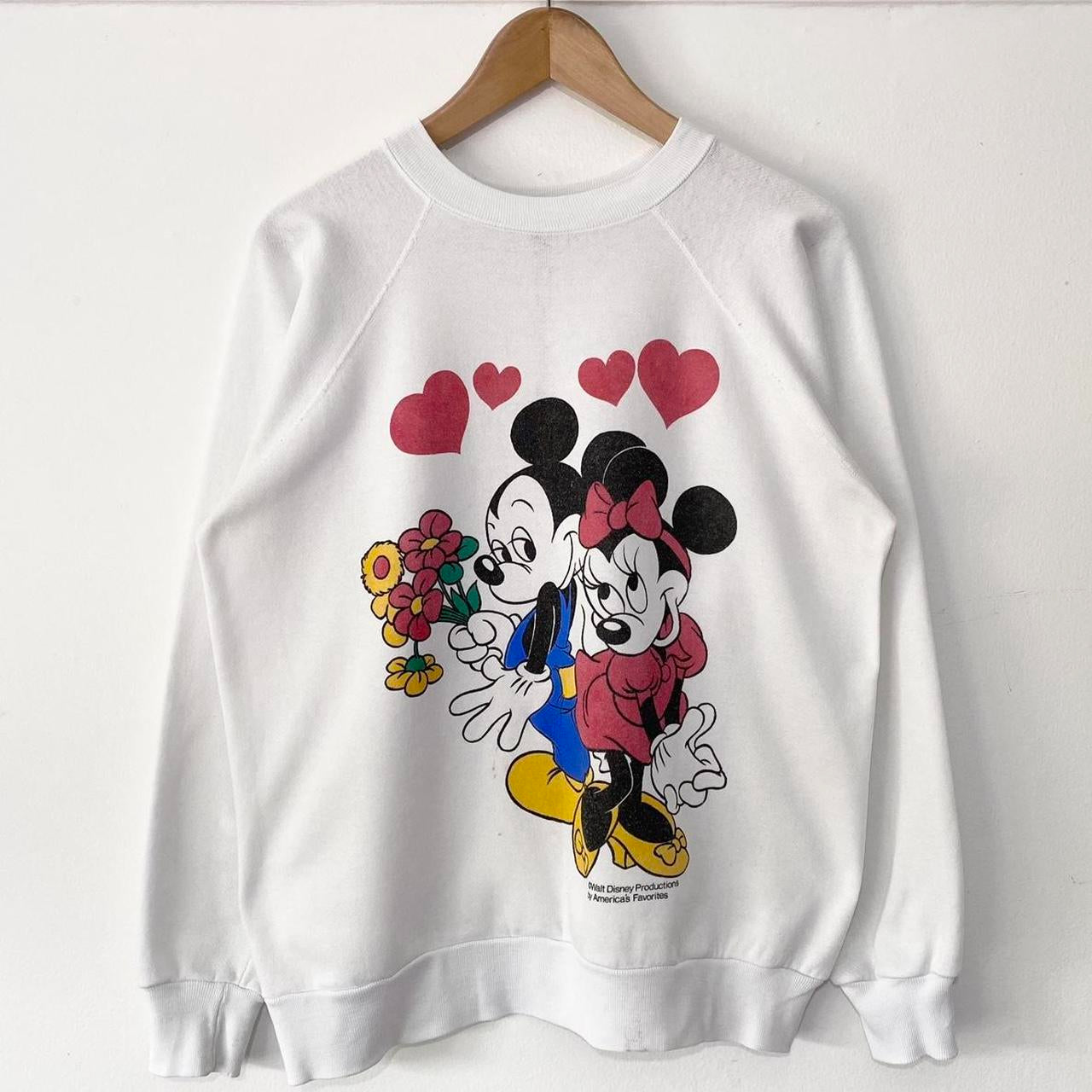 Vintage Mickey & Minnie Love 80s Sweatshirt (S)