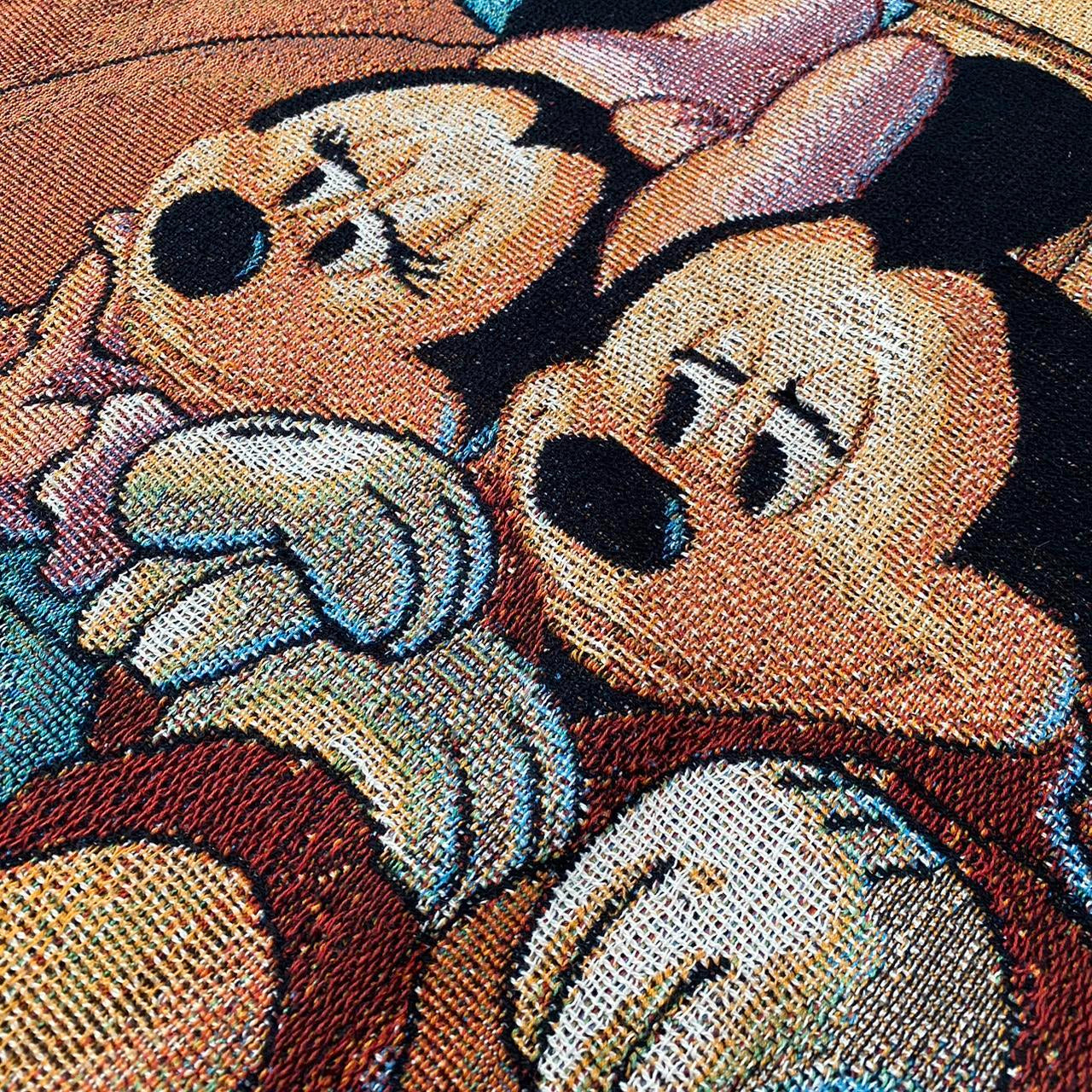 Vintage Walt Disney World Cozy Fireplace Tapestry Throw