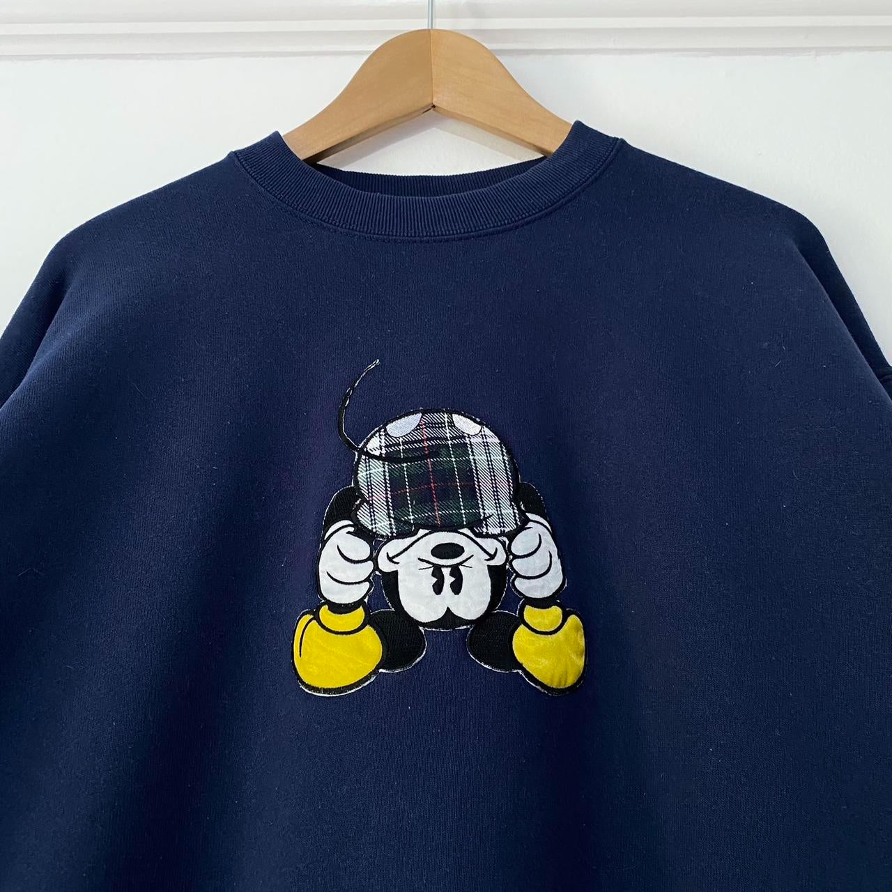 Vintage Mickey Mouse Bending 90s Sweatshirt (M/L)