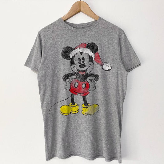 Disney Mickey Santa T Shirt (M)