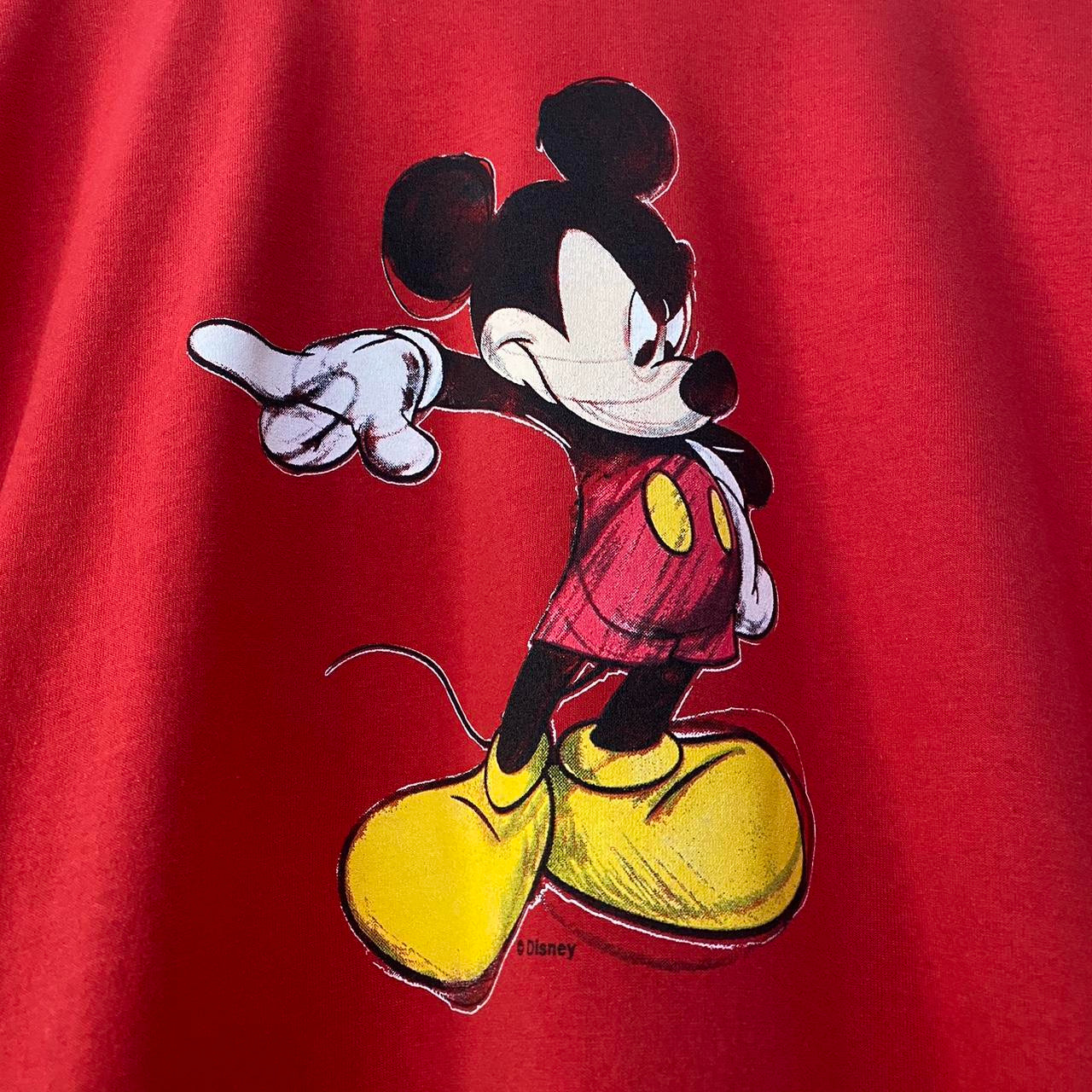 Vintage Pointing Mickey 90s T Shirt (XL)