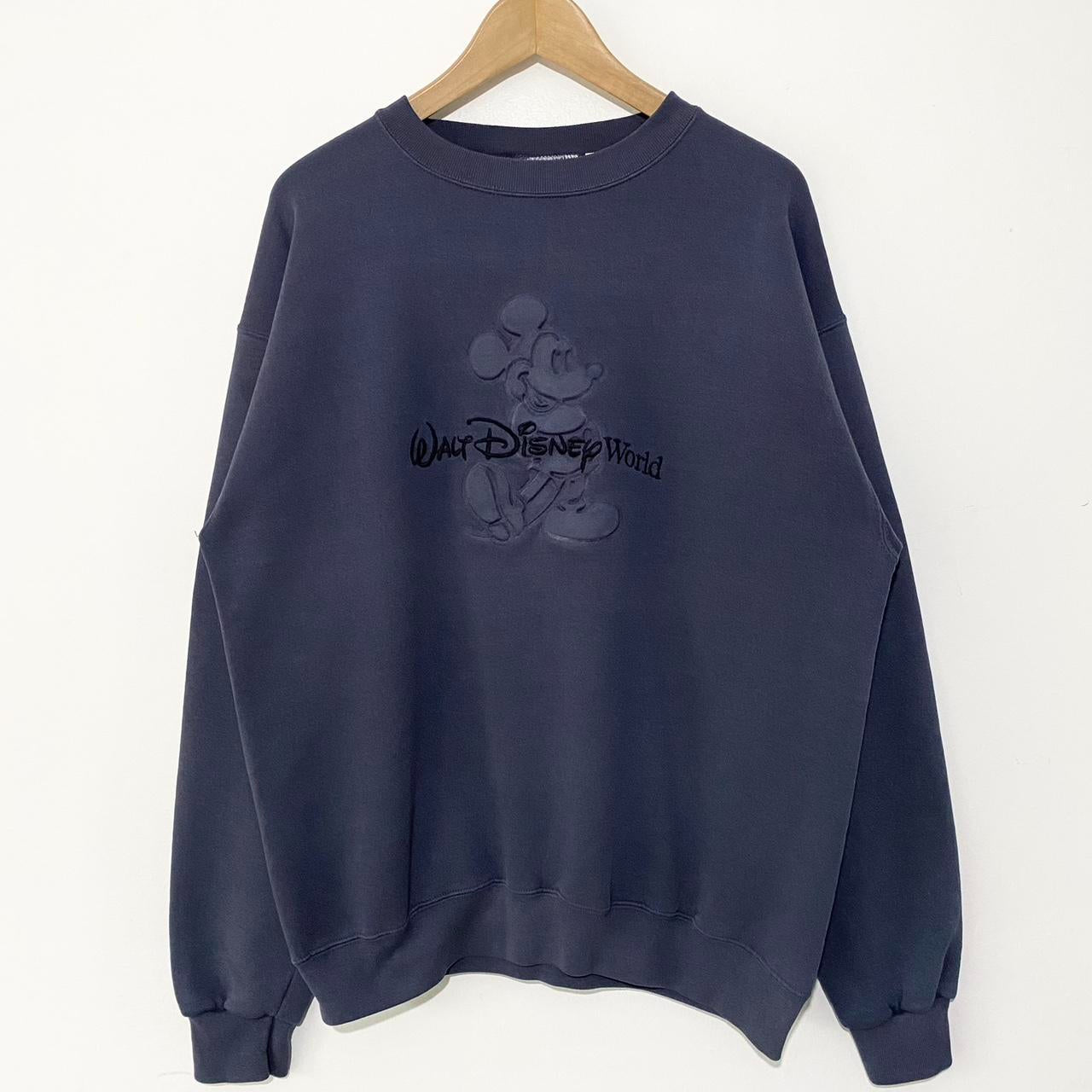 Vintage Walt Disney World Mickey Embossed Sweatshirt (L)