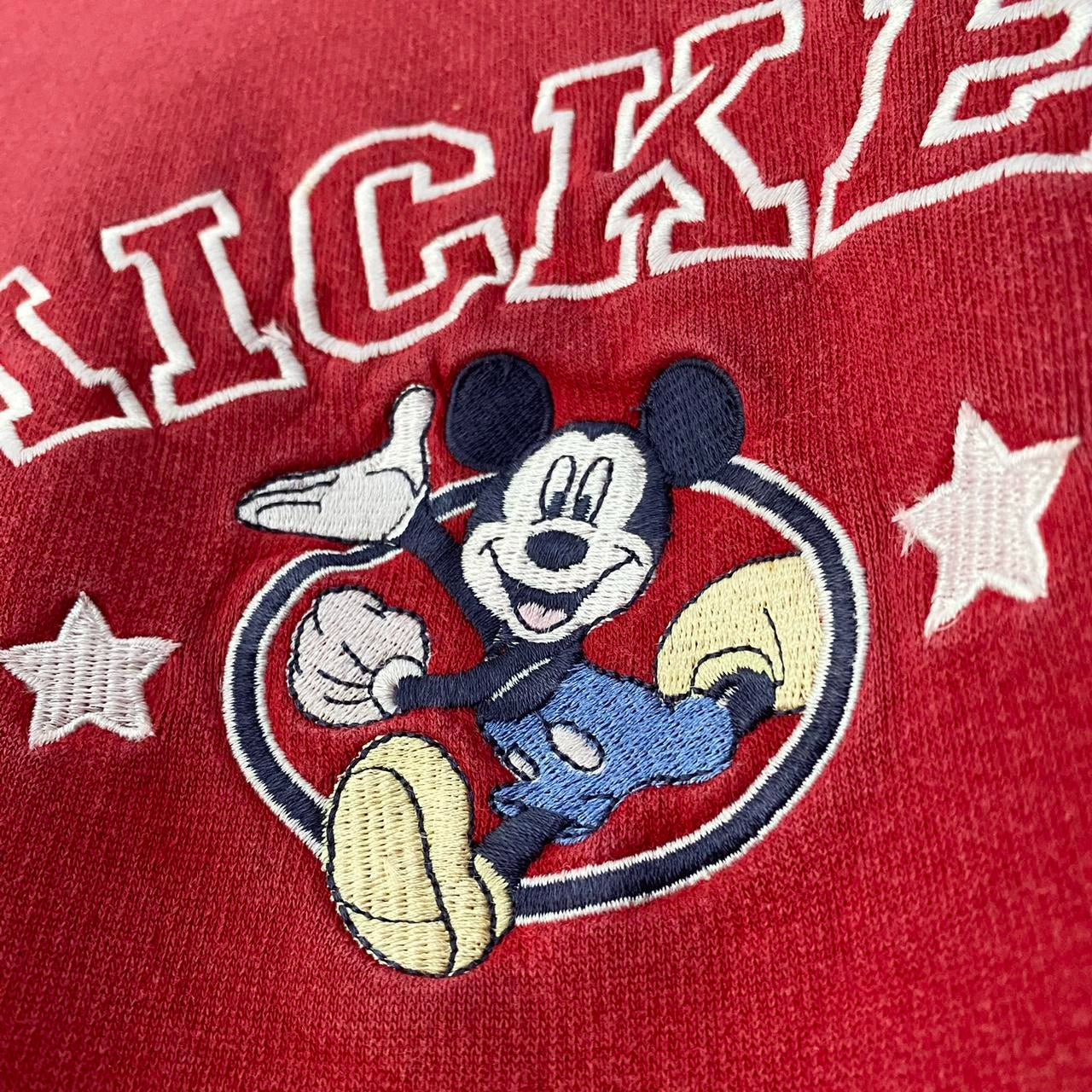 Vintage Mickey Embroidered Colour Block Sweatshirt (XXL)