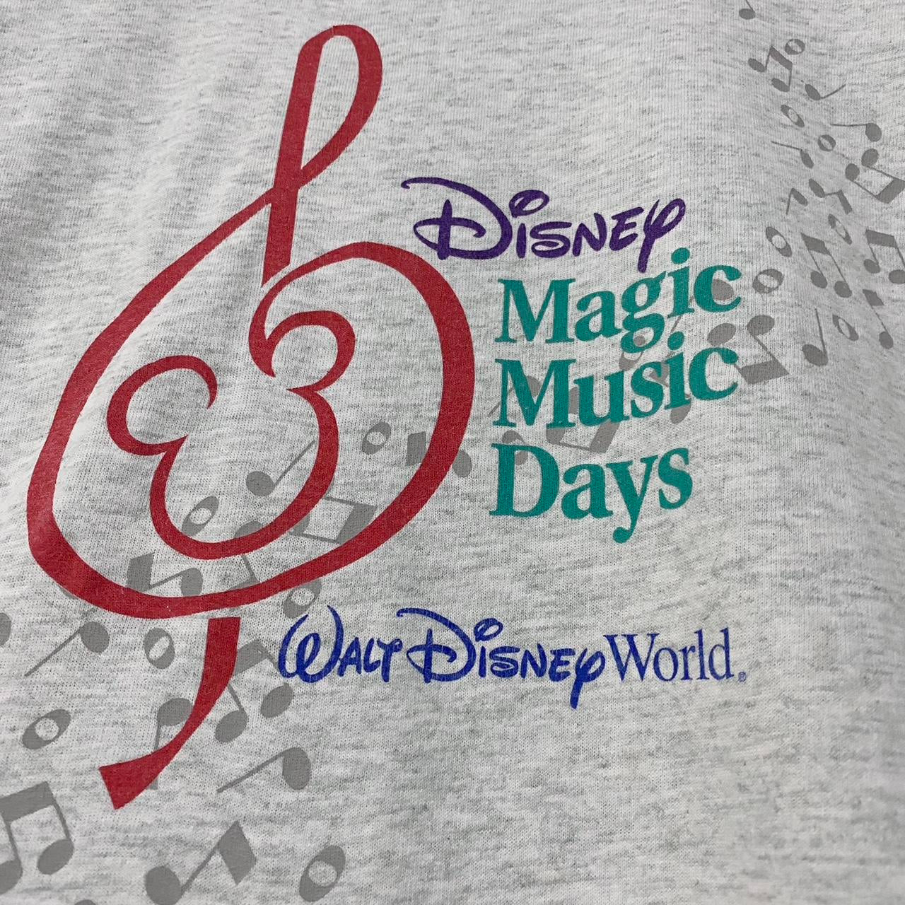 Vintage Disney World 25th Anniversary Music Days 90s T Shirt (XL)