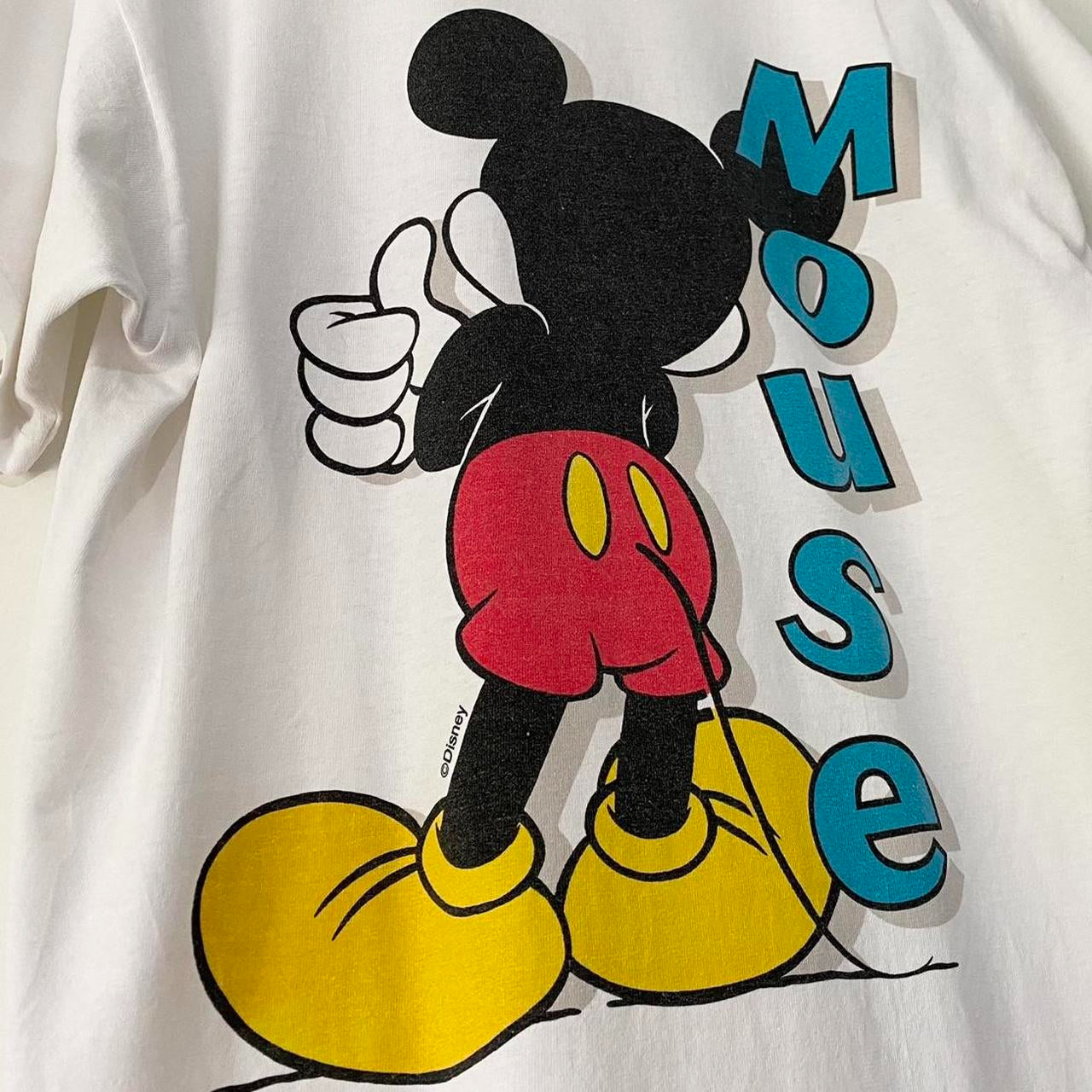 Vintage Mickey Back and Front 90s T Shirt (M)
