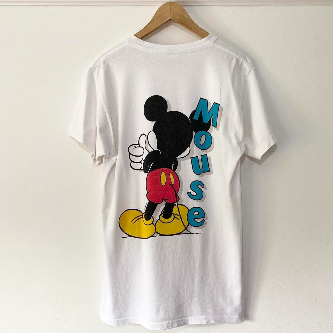 Vintage Mickey Back and Front 90s T Shirt (M)