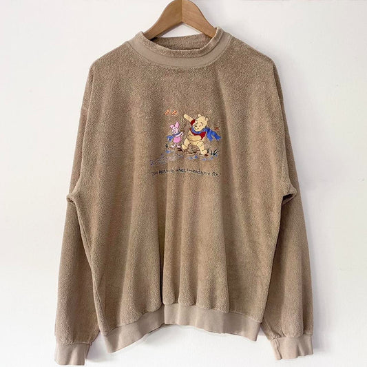 Vintage Pooh & Piglet Autumn Friends 90s Sweatshirt (L)