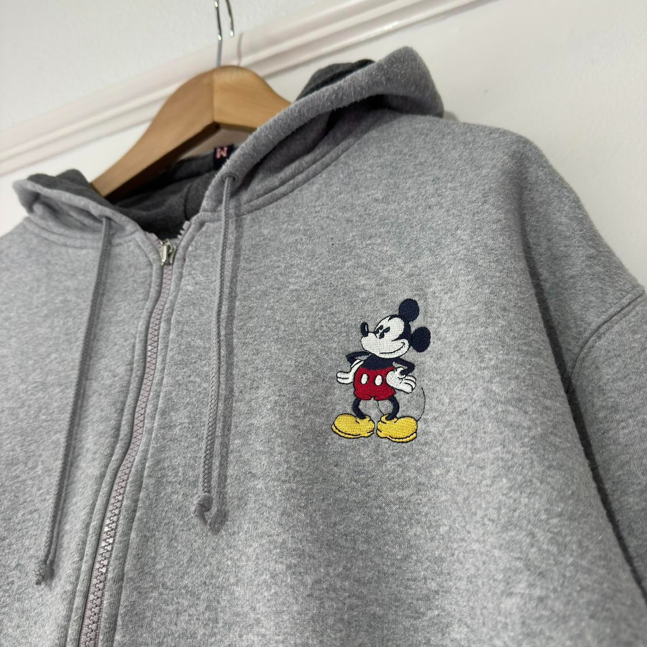 Vintage Mickey Mouse Embroidered 00s Hoodie (Boxy L)
