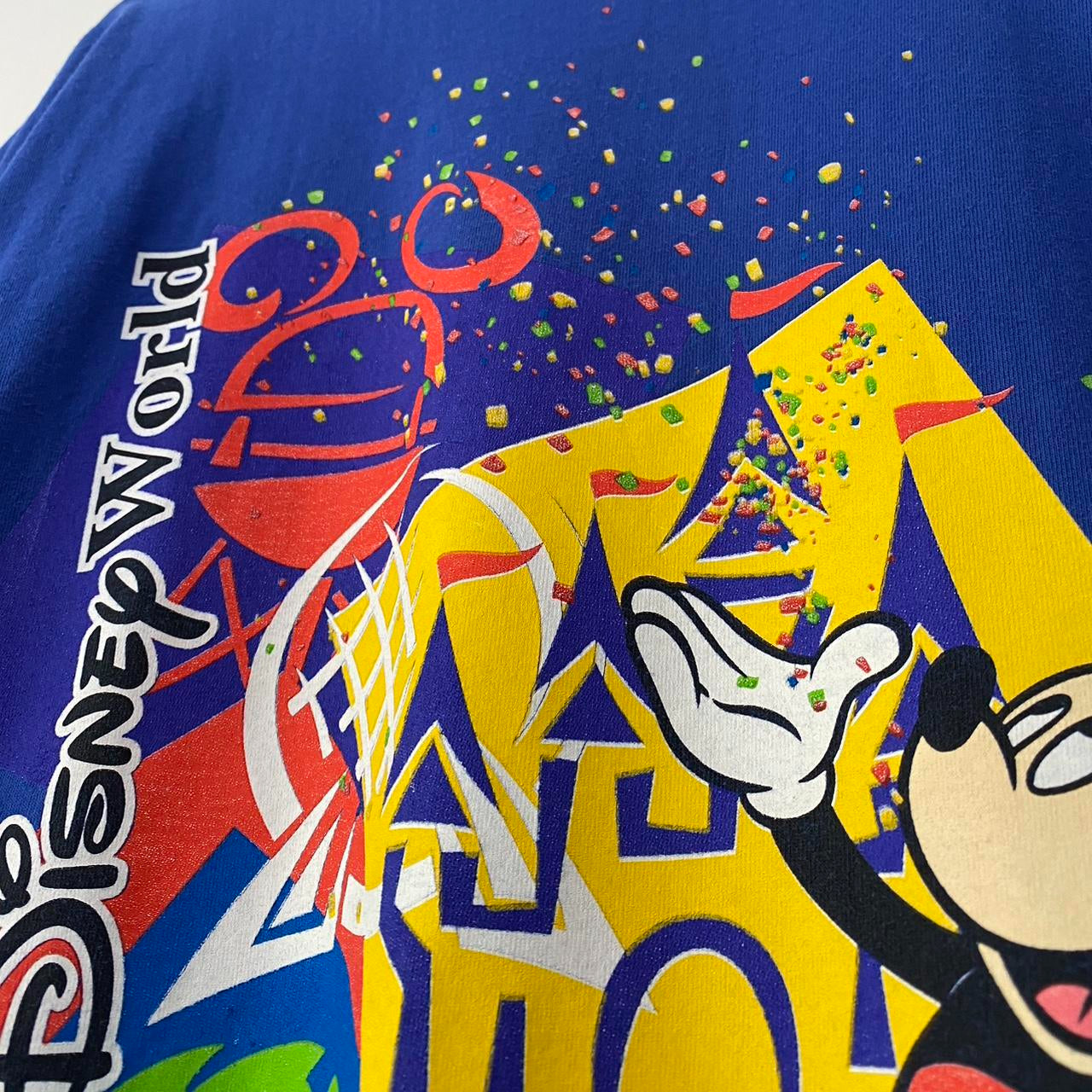 Vintage Walt Disney World Confetti 90s T Shirt (L)