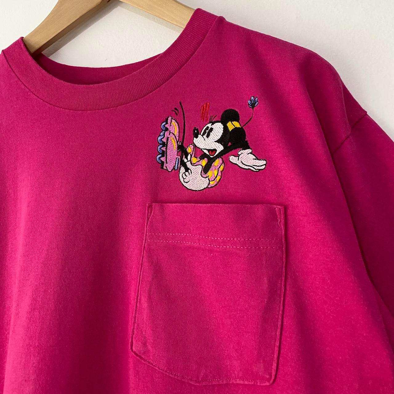 Vintage Falling Minnie Mouse Pocket 90s T Shirt (M)