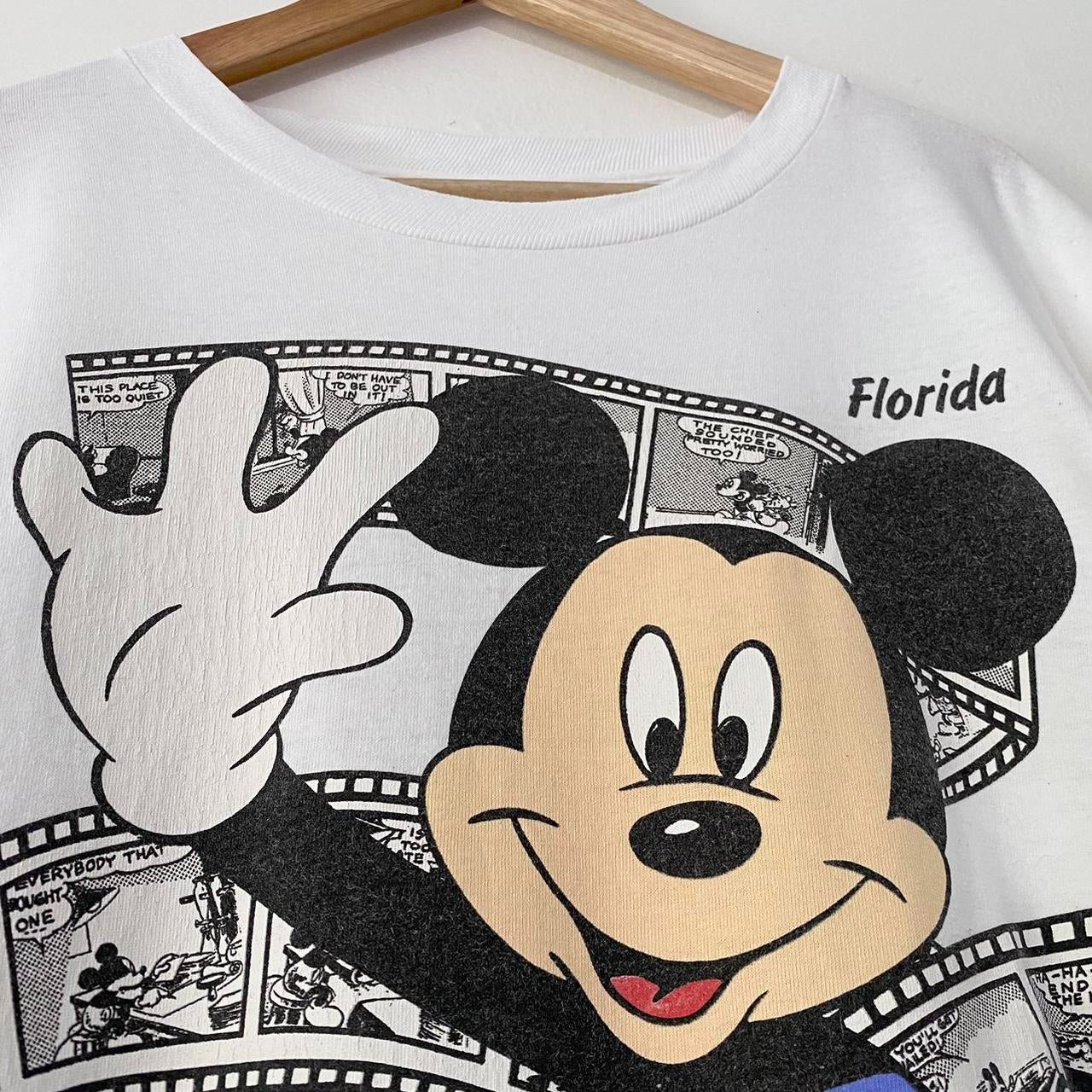 Vintage Mickey Mouse Film Reel Florida 90s T Shirt (XXXL)