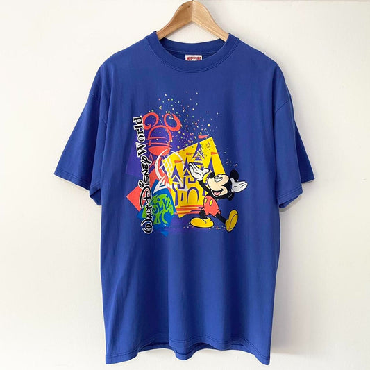 Vintage Walt Disney World Confetti 90s T Shirt (L)