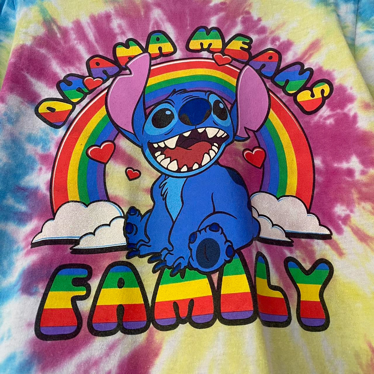 Disney Stitch Tie Dye T Shirt (S)