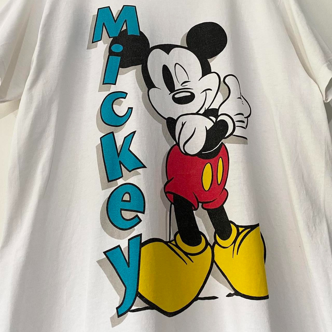 Vintage Mickey Back and Front 90s T Shirt (M)