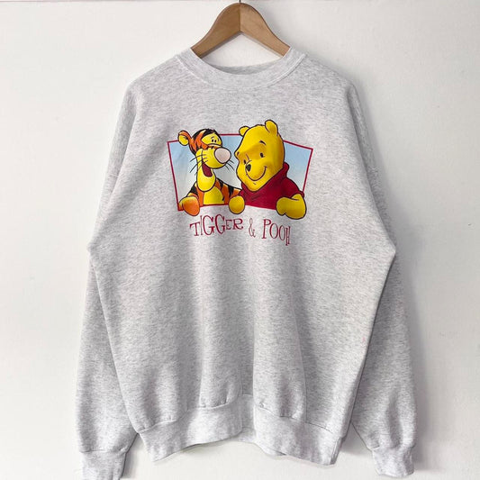 Vintage Pooh & Tigger 90s Sweatshirt (XL)