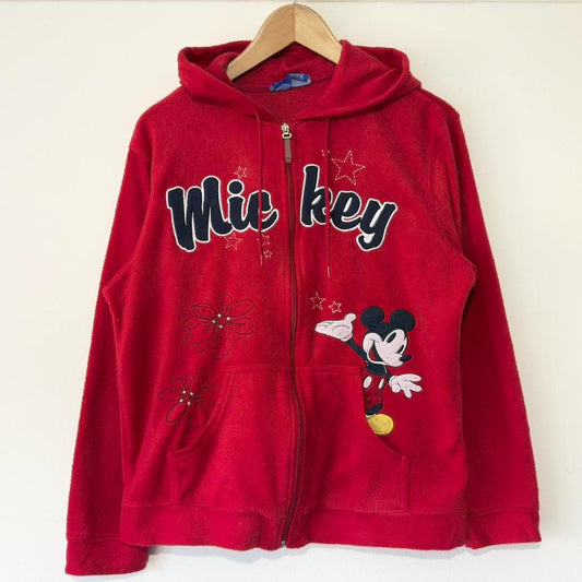 Mickey Fleece Zip Up Hoodie (S)