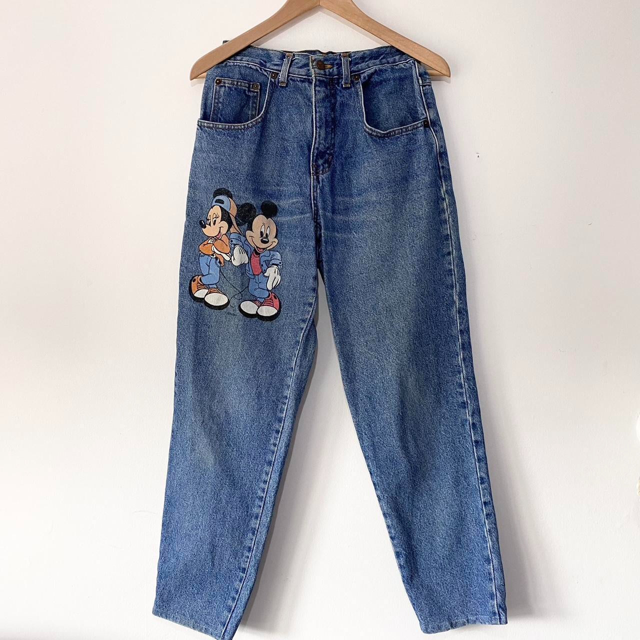 Vintage Mickey & Minnie 90s Denim Jeans (26", See Measurements)