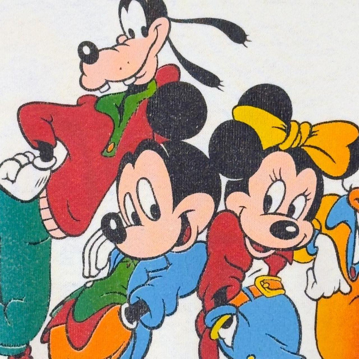 Vintage 90s Mickey & Friends Chicago Distressed White Sweatshirt (M)
