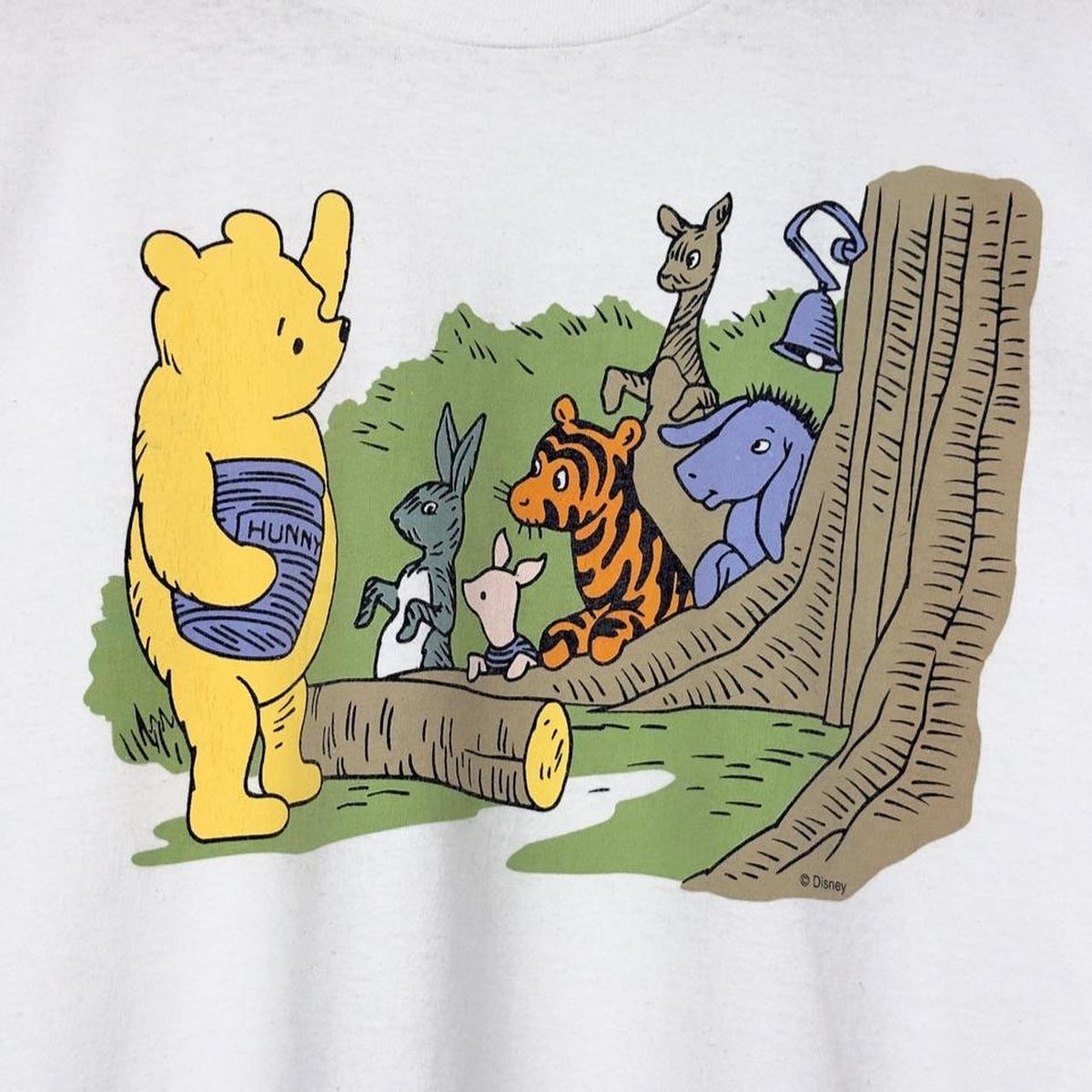 Vintage 90s Winnie the Pooh & Friends White T Shirt (L)