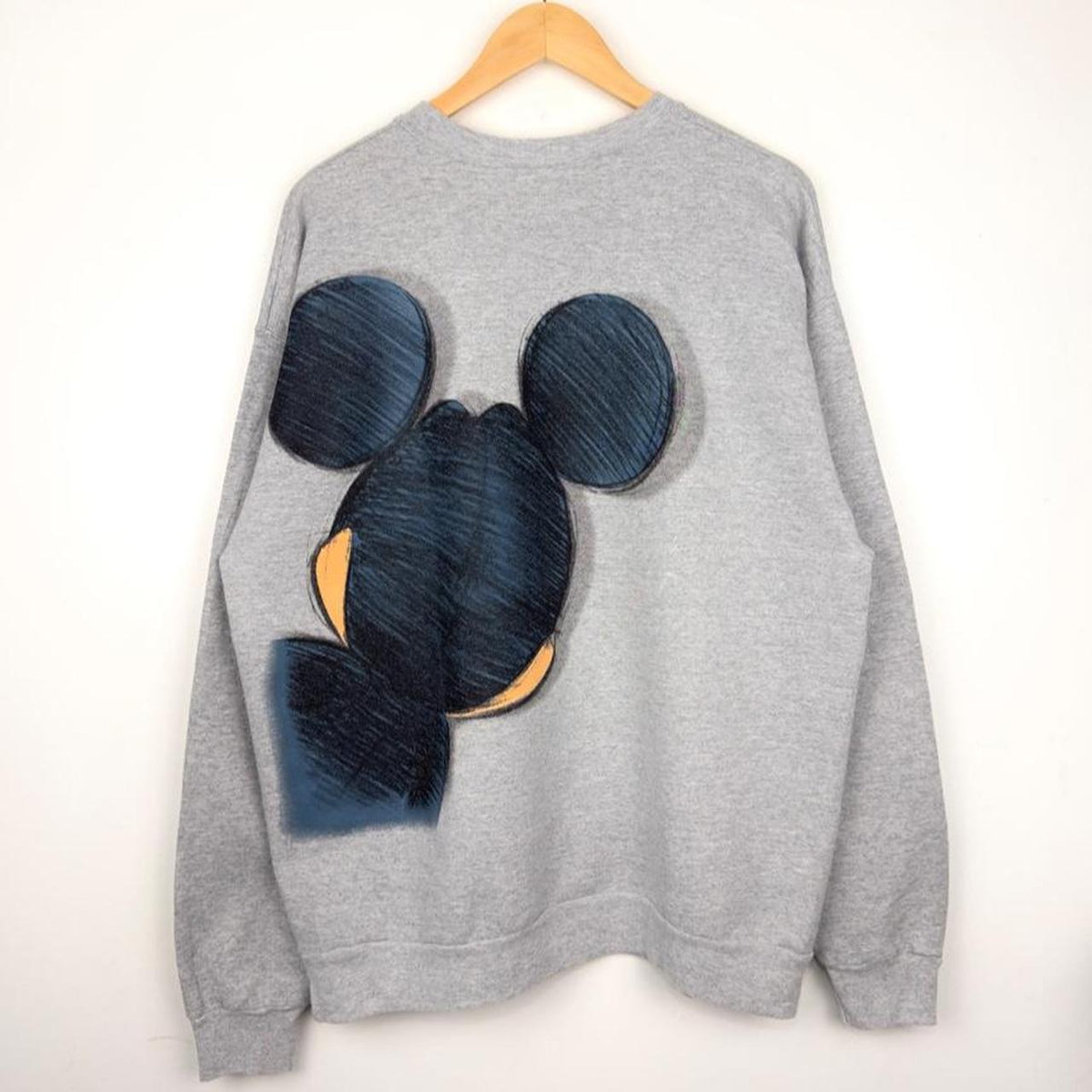 Disney Mickey Mouse Back & Front Grey Sweatshirt (L)