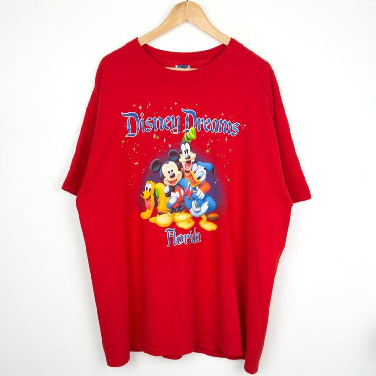 Mickey & Friends Disney Dreams Florida 2000s Red T Shirt (XL)