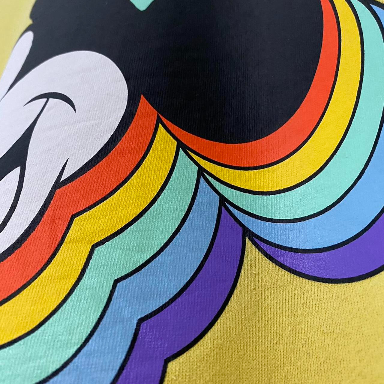 Rainbow Mickey & Co Yellow Sweatshirt (Petite M)